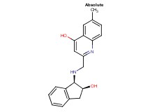 2-({[(1R,2S)-2-hydroxy-2,3-dihydro-1H-inden-1-yl]amino}methyl)-6-methylquinolin-4-ol