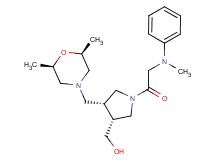 [(3R*,4R*)-4-{[(2R*,6S*)-2,6-dimethylmorpholin-4-yl]methyl}-1-(N-methyl-N-phenylglycyl)pyrrolidin-3-yl]methanol
