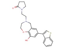1-{2-[7-(1-benzothien-3-yl)-9-hydroxy-2,3-dihydro-1,4-benzoxazepin-4(5H)-yl]ethyl}pyrrolidin-2-one