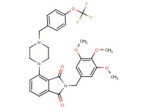 4-{4-[4-(trifluoromethoxy)benzyl]-1-piperazinyl}-2-(3,4,5-trimethoxybenzyl)-1H-isoindole-1,3(2H)-dione