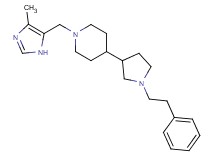 1-[(4-methyl-1H-imidazol-5-yl)methyl]-4-[1-(2-phenylethyl)-3-pyrrolidinyl]piperidine