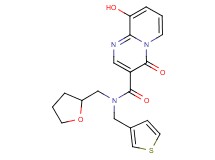 9-hydroxy-4-oxo-N-(tetrahydrofuran-2-ylmethyl)-N-(3-thienylmethyl)-4H-pyrido[1,2-a]pyrimidine-3-carboxamide
