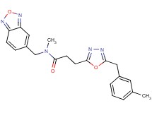 N-(2,1,3-benzoxadiazol-5-ylmethyl)-N-methyl-3-[5-(3-methylbenzyl)-1,3,4-oxadiazol-2-yl]propanamide