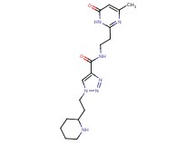 N-[2-(4-methyl-6-oxo-1,6-dihydropyrimidin-2-yl)ethyl]-1-(2-piperidin-2-ylethyl)-1H-1,2,3-triazole-4-carboxamide