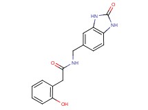 2-(2-hydroxyphenyl)-N-[(2-oxo-2,3-dihydro-1H-benzimidazol-5-yl)methyl]acetamide