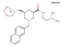 (3R,5S)-N-[2-(dimethylamino)ethyl]-5-(4-morpholinylmethyl)-1-(2-naphthylmethyl)-3-piperidinecarboxamide