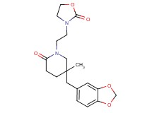 5-(1,3-benzodioxol-5-ylmethyl)-5-methyl-1-[2-(2-oxo-1,3-oxazolidin-3-yl)ethyl]piperidin-2-one
