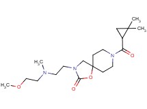 8-[(2,2-dimethylcyclopropyl)carbonyl]-3-{2-[(2-methoxyethyl)(methyl)amino]ethyl}-1-oxa-3,8-diazaspiro[4.5]decan-2-one