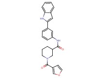 1-(3-furoyl)-N-[3-(1H-indol-2-yl)phenyl]-3-piperidinecarboxamide