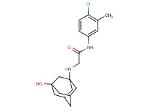 N-(4-chloro-3-methylphenyl)-2-[(3-hydroxy-1-adamantyl)amino]acetamide