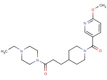 1-ethyl-4-(3-{1-[(6-methoxypyridin-3-yl)carbonyl]piperidin-4-yl}propanoyl)piperazine