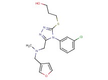 3-[(4-(3-chlorophenyl)-5-{[(3-furylmethyl)(methyl)amino]methyl}-4H-1,2,4-triazol-3-yl)thio]-1-propanol