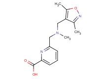 6-{[[(3,5-dimethylisoxazol-4-yl)methyl](methyl)amino]methyl}pyridine-2-carboxylic acid