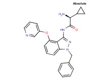 (2S)-2-amino-N-[1-benzyl-4-(pyridin-3-yloxy)-1H-indazol-3-yl]-2-cyclopropylacetamide