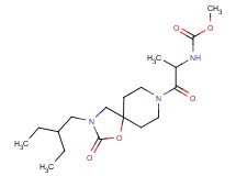 methyl {2-[3-(2-ethylbutyl)-2-oxo-1-oxa-3,8-diazaspiro[4.5]dec-8-yl]-1-methyl-2-oxoethyl}carbamate