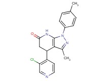 4-(3-chloropyridin-4-yl)-3-methyl-1-(4-methylphenyl)-1,4,5,7-tetrahydro-6H-pyrazolo[3,4-b]pyridin-6-one