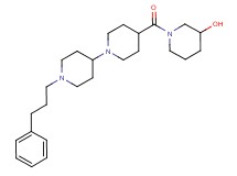 1-{[1'-(3-phenylpropyl)-1,4'-bipiperidin-4-yl]carbonyl}-3-piperidinol