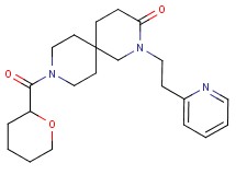 2-(2-pyridin-2-ylethyl)-9-(tetrahydro-2H-pyran-2-ylcarbonyl)-2,9-diazaspiro[5.5]undecan-3-one