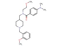 4-(dimethylamino)-N-{[1-(2-methoxybenzyl)-4-piperidinyl]methyl}-N-(2-methoxyethyl)benzamide