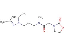 N-[3-(3,5-dimethyl-1H-pyrazol-1-yl)propyl]-N-methyl-2-(2-oxo-1,3-oxazolidin-3-yl)acetamide