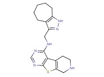 N-(1,4,5,6,7,8-hexahydrocyclohepta[c]pyrazol-3-ylmethyl)-5,6,7,8-tetrahydropyrido[4',3':4,5]thieno[2,3-d]pyrimidin-4-amine dihydrochloride