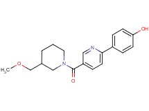 4-(5-{[3-(methoxymethyl)piperidin-1-yl]carbonyl}pyridin-2-yl)phenol