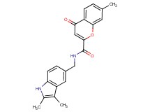 N-[(2,3-dimethyl-1H-indol-5-yl)methyl]-7-methyl-4-oxo-4H-chromene-2-carboxamide