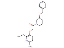 2-ethyl-6-methyl-3-{2-oxo-2-[3-(3-pyridinylmethoxy)-1-piperidinyl]ethoxy}pyridine