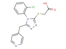{[4-(2-chlorophenyl)-5-(pyridin-4-ylmethyl)-4H-1,2,4-triazol-3-yl]thio}acetic acid