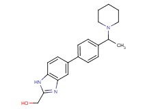 {5-[4-(1-piperidin-1-ylethyl)phenyl]-1H-benzimidazol-2-yl}methanol