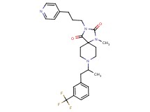 1-methyl-8-{1-methyl-2-[3-(trifluoromethyl)phenyl]ethyl}-3-[3-(4-pyridinyl)propyl]-1,3,8-triazaspiro[4.5]decane-2,4-dione