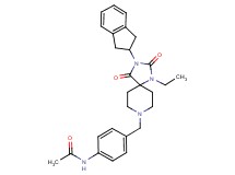 N-(4-{[3-(2,3-dihydro-1H-inden-2-yl)-1-ethyl-2,4-dioxo-1,3,8-triazaspiro[4.5]dec-8-yl]methyl}phenyl)acetamide