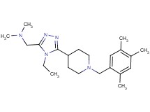 ({4-ethyl-5-[1-(2,4,5-trimethylbenzyl)piperidin-4-yl]-4H-1,2,4-triazol-3-yl}methyl)dimethylamine