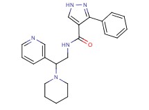 3-phenyl-N-(2-piperidin-1-yl-2-pyridin-3-ylethyl)-1H-pyrazole-4-carboxamide