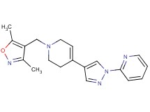 2-(4-{1-[(3,5-dimethylisoxazol-4-yl)methyl]-1,2,3,6-tetrahydropyridin-4-yl}-1H-pyrazol-1-yl)pyridine