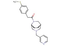 (1S*,5R*)-6-{[4-(methylthio)phenyl]acetyl}-3-(pyridin-3-ylmethyl)-3,6-diazabicyclo[3.2.2]nonane