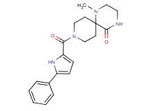 1-methyl-9-[(5-phenyl-1H-pyrrol-2-yl)carbonyl]-1,4,9-triazaspiro[5.5]undecan-5-one