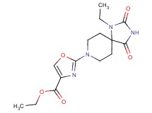 ethyl 2-(1-ethyl-2,4-dioxo-1,3,8-triazaspiro[4.5]dec-8-yl)-1,3-oxazole-4-carboxylate