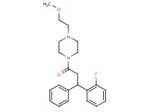 1-[3-(2-fluorophenyl)-3-phenylpropanoyl]-4-(2-methoxyethyl)piperazine