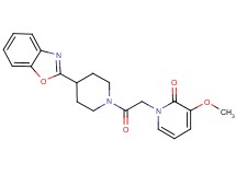 1-{2-[4-(1,3-benzoxazol-2-yl)piperidin-1-yl]-2-oxoethyl}-3-methoxypyridin-2(1H)-one