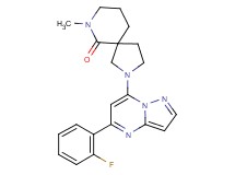 2-[5-(2-fluorophenyl)pyrazolo[1,5-a]pyrimidin-7-yl]-7-methyl-2,7-diazaspiro[4.5]decan-6-one