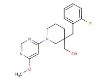 [3-(2-fluorobenzyl)-1-(6-methoxypyrimidin-4-yl)piperidin-3-yl]methanol