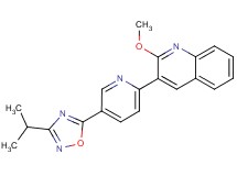 3-[5-(3-isopropyl-1,2,4-oxadiazol-5-yl)pyridin-2-yl]-2-methoxyquinoline