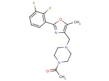1-acetyl-4-{[2-(2,3-difluorophenyl)-5-methyl-1,3-oxazol-4-yl]methyl}piperazine