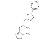 N-methyl-1-(1-methyl-1H-imidazol-2-yl)-N-[(1-phenyl-3-pyrrolidinyl)methyl]methanamine