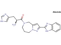 (2S)-1-[2-(1H-benzimidazol-2-yl)-7,8-dihydro-4H-pyrazolo[1,5-a][1,4]diazepin-5(6H)-yl]-3-(1H-imidazol-4-yl)-1-oxopropan-2-amine