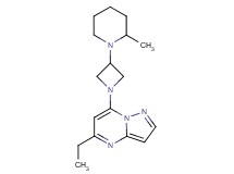5-ethyl-7-[3-(2-methyl-1-piperidinyl)-1-azetidinyl]pyrazolo[1,5-a]pyrimidine