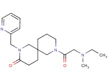 8-(N-ethyl-N-methylglycyl)-2-(2-pyridinylmethyl)-2,8-diazaspiro[5.5]undecan-3-one