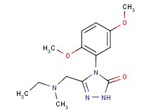 4-(2,5-dimethoxyphenyl)-5-{[ethyl(methyl)amino]methyl}-2,4-dihydro-3H-1,2,4-triazol-3-one
