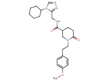 N-[(4-cyclohexyl-4H-1,2,4-triazol-3-yl)methyl]-1-[2-(4-methoxyphenyl)ethyl]-6-oxo-3-piperidinecarboxamide